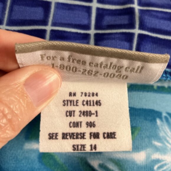 Coldwater Creek Wrap Skirt Womens 14 Blue Teal Striped Knee Length Waist 32 - Picture 11 of 12